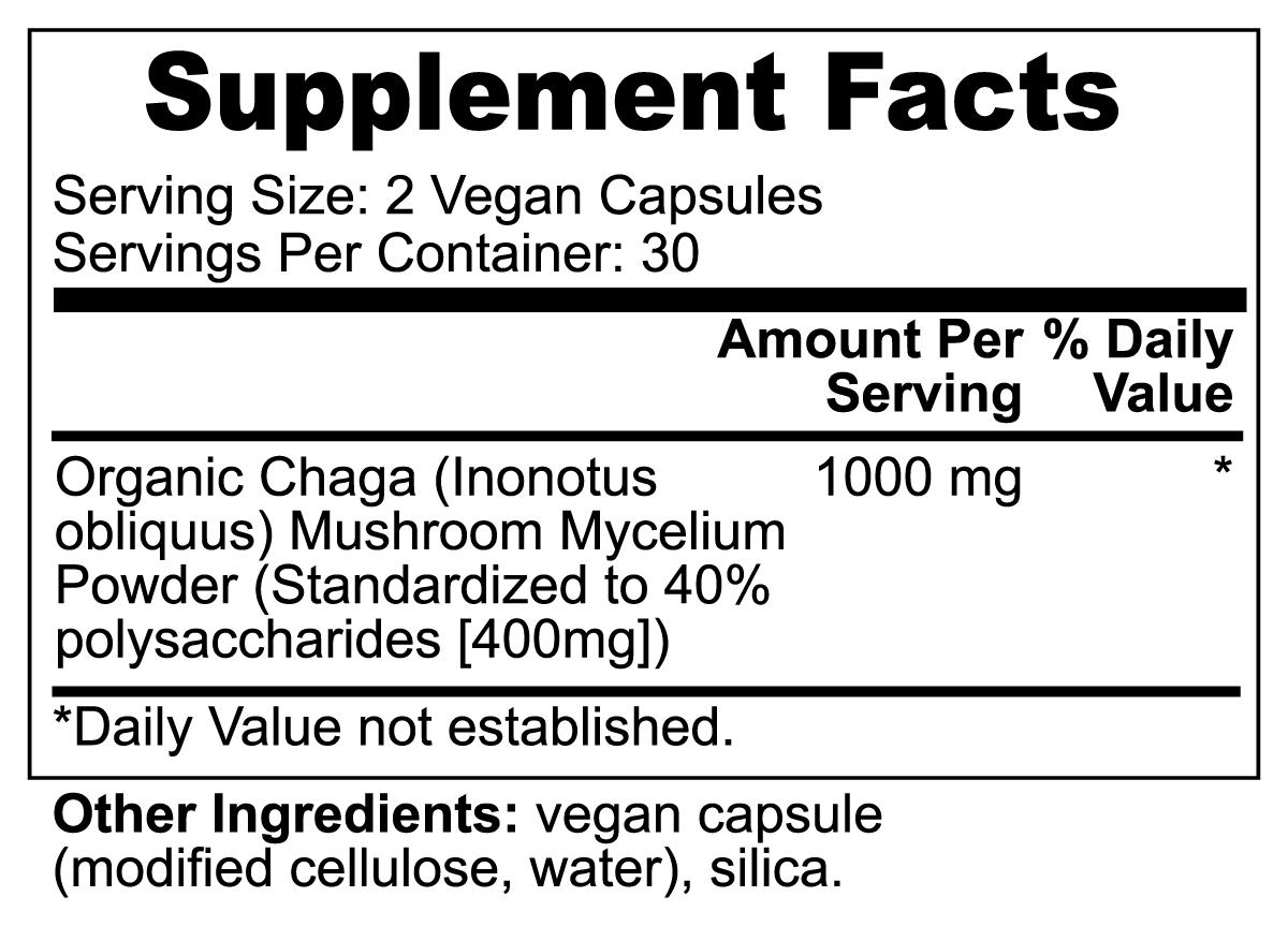 Chaga Mushroom 1000mg